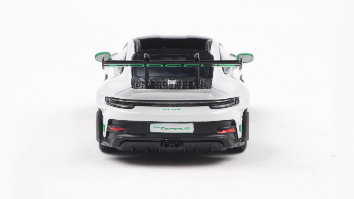 PRECOMMANDE - PORSCHE 911 (992) GT3 RS TRIBUTE TO CARRERA RS PACKAGE WHITE W/GREEN 2023 - Solido - 1/43
