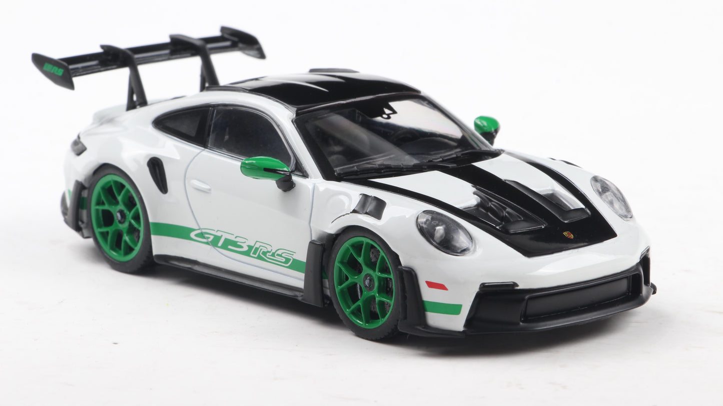PRECOMMANDE - PORSCHE 911 (992) GT3 RS TRIBUTE TO CARRERA RS PACKAGE WHITE W/GREEN 2023 - Solido - 1/43