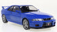 NISSAN SKYLINE GT-R (R33) 1997 Bleu - Whitebox - 1/24