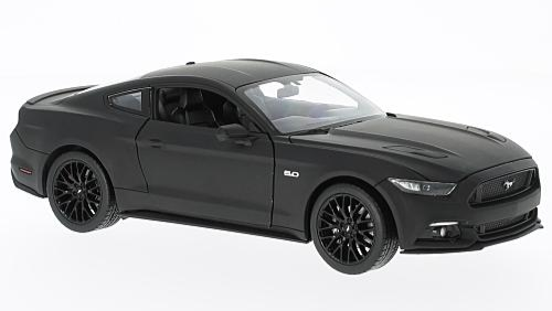 Ford Mustang GT Noir Matt 2015 - Welly - 1/24