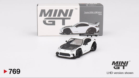 TOYOTA GR86 LB NATION WHITE 2023 - Mini GT - 1/64