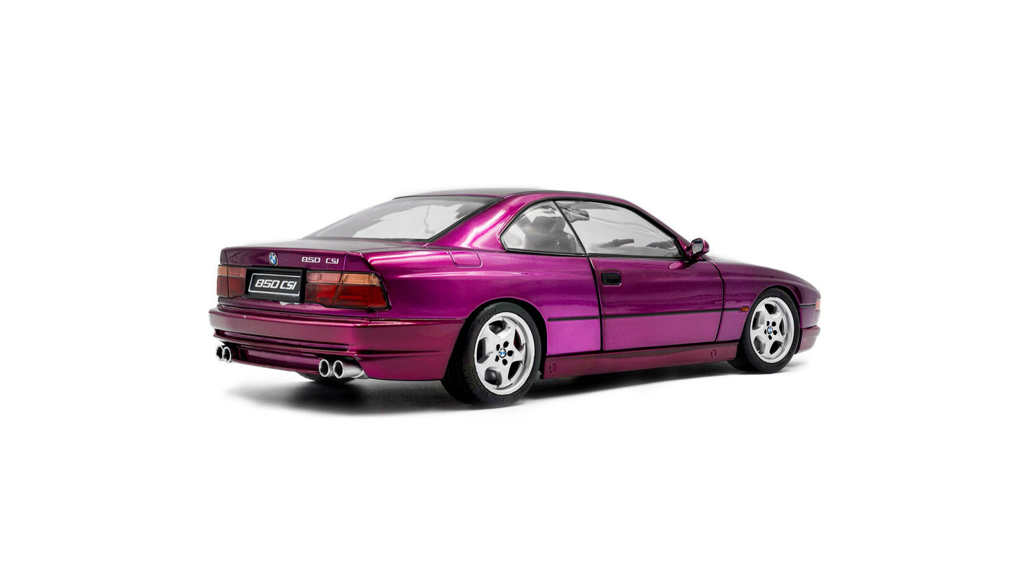 BMW 850 (E31) CSI Daytona violet 1991 - Solido - 1/18