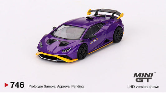 LAMBORGHINI HURACAN STO VIOLA PASIFAE 2023 - Mini GT - 1/64
