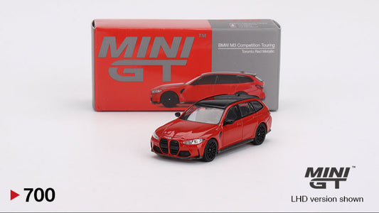 BMW M3 Competition Touring Rouge Toronto Métallisé - Mini GT - 1/64