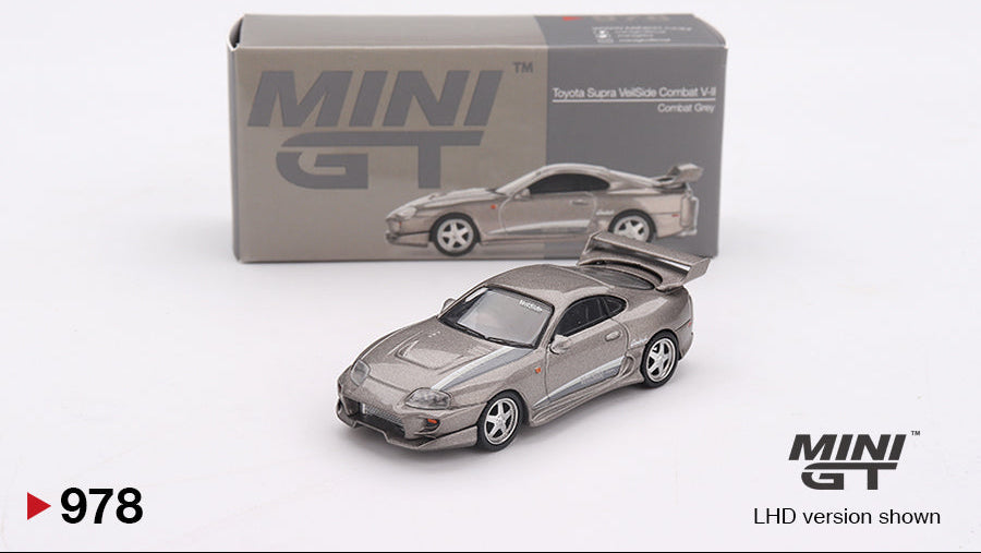 Toyota Supra VeilSide Combat V-II Gris Combat - MiniGT - 1/64
