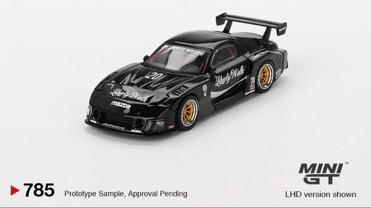 MAZDA RX-7 LB-SUPER SILHOUETTE BLACK 2023 - Mini GT - 1/64