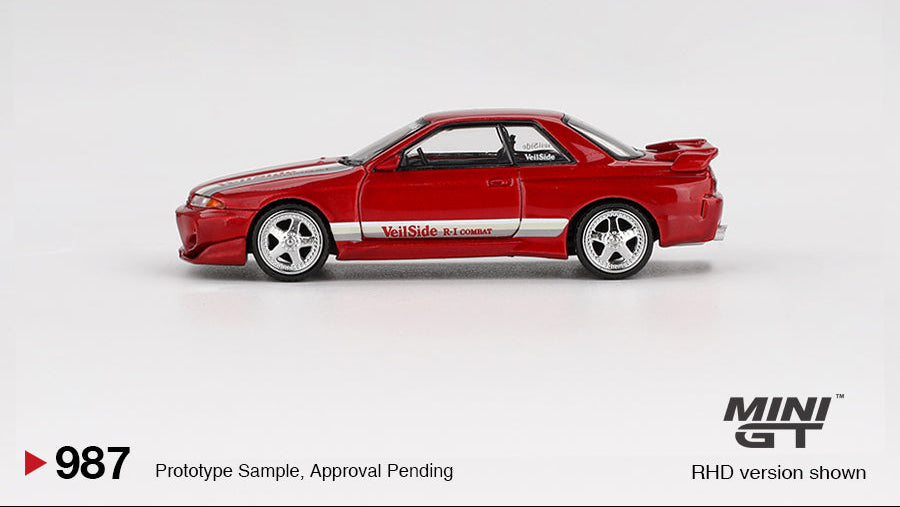 Nissan Skyline GT-R (R32) VeilSide Combat CI Rouge Gemme - MiniGT - 1/64