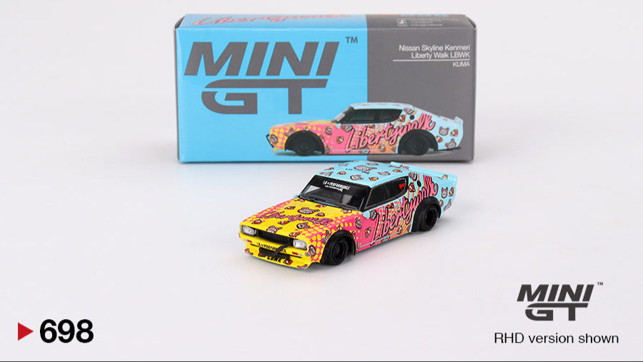 Nissan Skyline Kenmeri Liberty Walk LBWK KUMA - Mini GT - 1/64