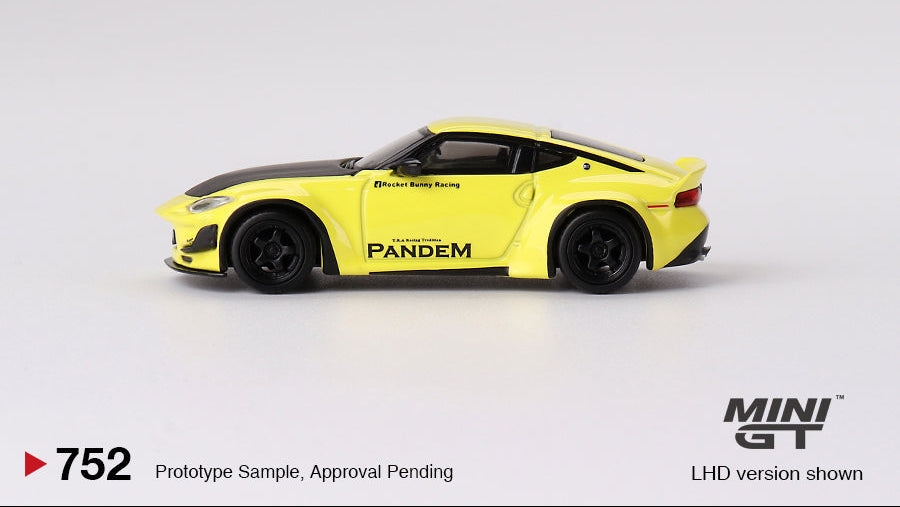 Nissan Z Pandem Ikazuchi Jaune - MiniGT - 1/64