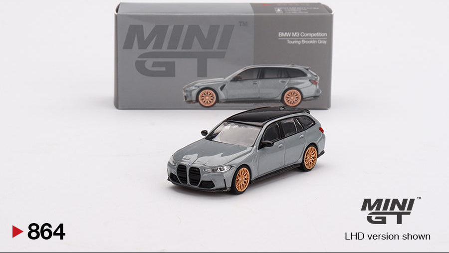 BMW M3 Compétition Touring Gris Brooklyn - MiniGT - 1/64