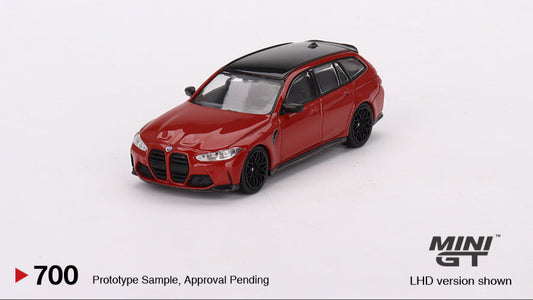 BMW M3 Competition Touring Rouge Toronto Métallisé - Mini GT - 1/64