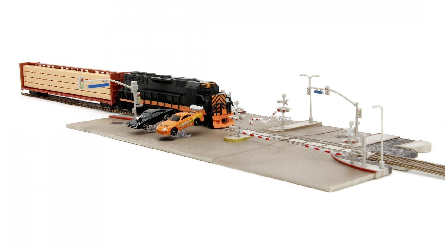 Fast & Furious Nano Train Scene Diorama - Jada - Nano