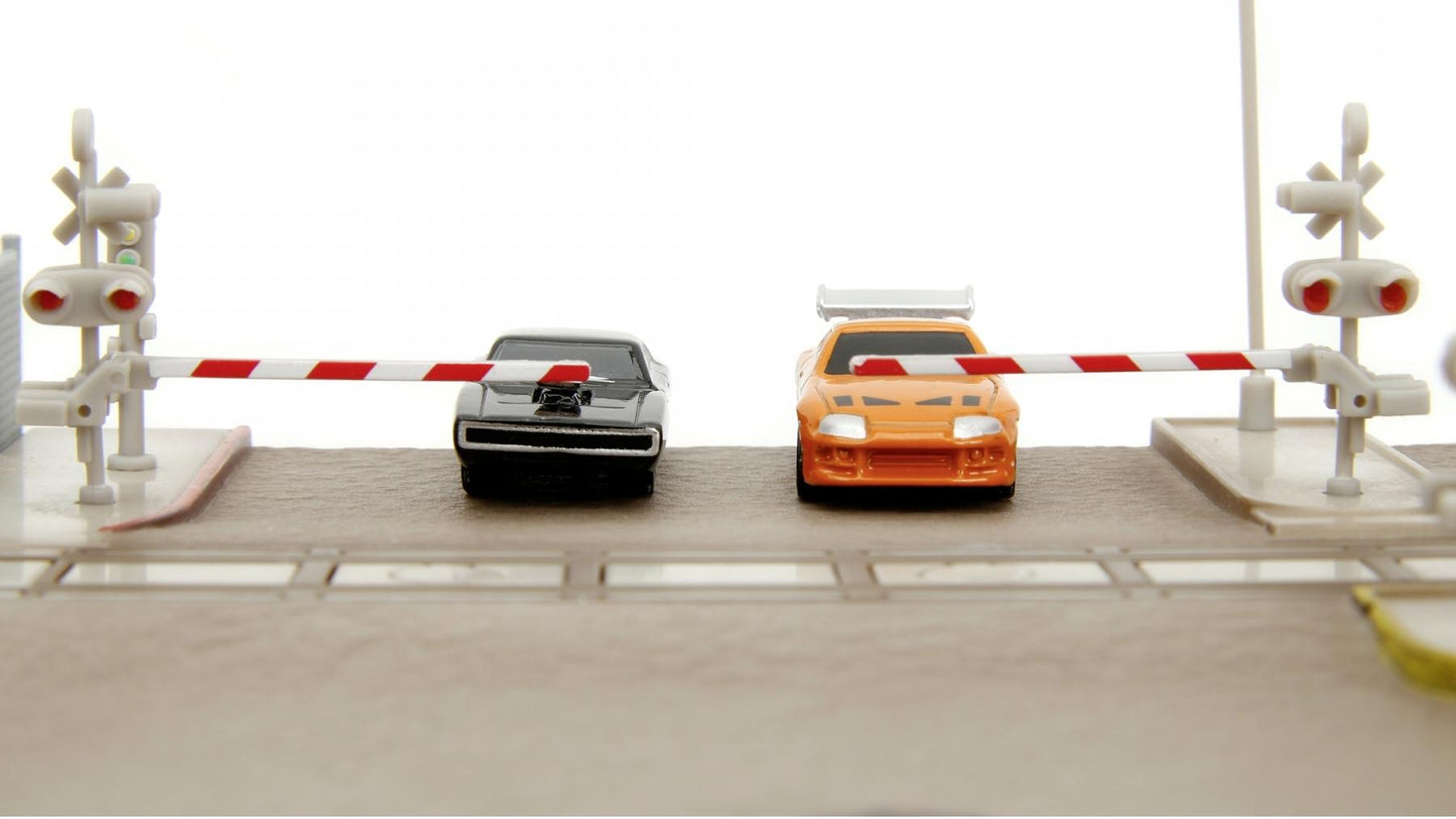 Fast & Furious Nano Train Scene Diorama - Jada - Nano