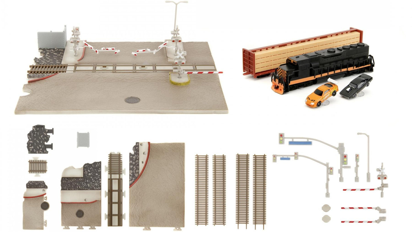 Fast & Furious Nano Train Scene Diorama - Jada - Nano