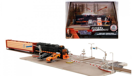 Fast & Furious Nano Train Scene Diorama - Jada - Nano