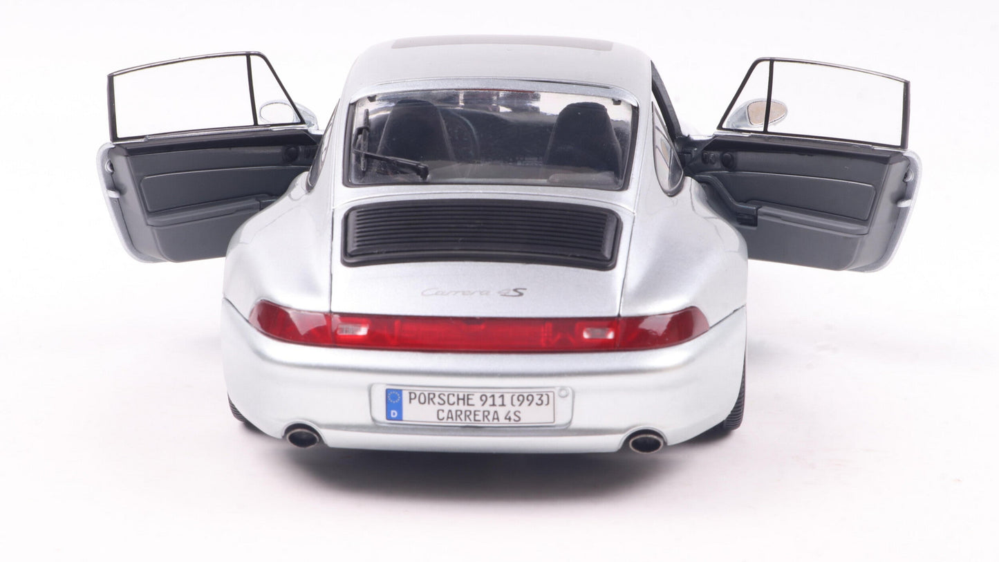 Porsche 911 (993) 4S Polar Silver 1996 - Solido - 1/18