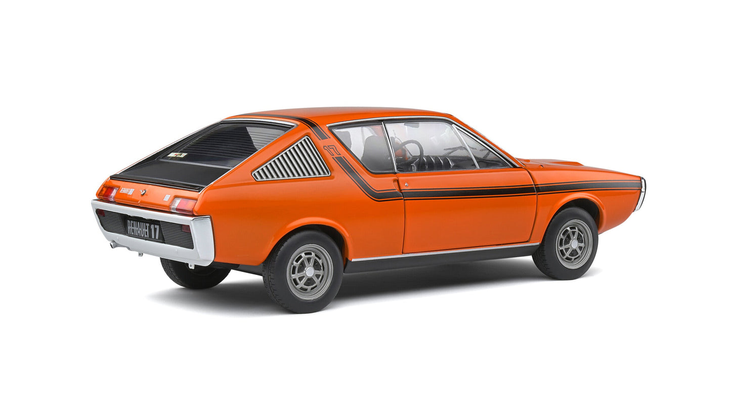 Renault 17 TL Orange 331 / Black stripes 1973 - Solido - 1/18