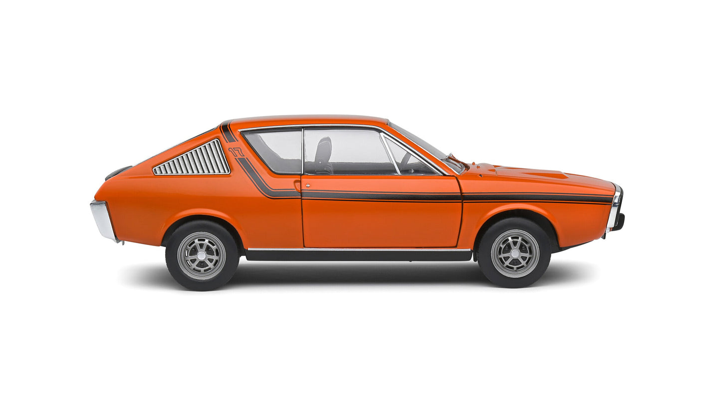 Renault 17 TL Orange 331 / Black stripes 1973 - Solido - 1/18
