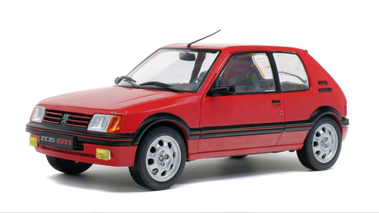 PEUGEOT 205 GTI 1.9L MK 1 ROUGE VALLELUNGA 1988 - Solido - 1/18