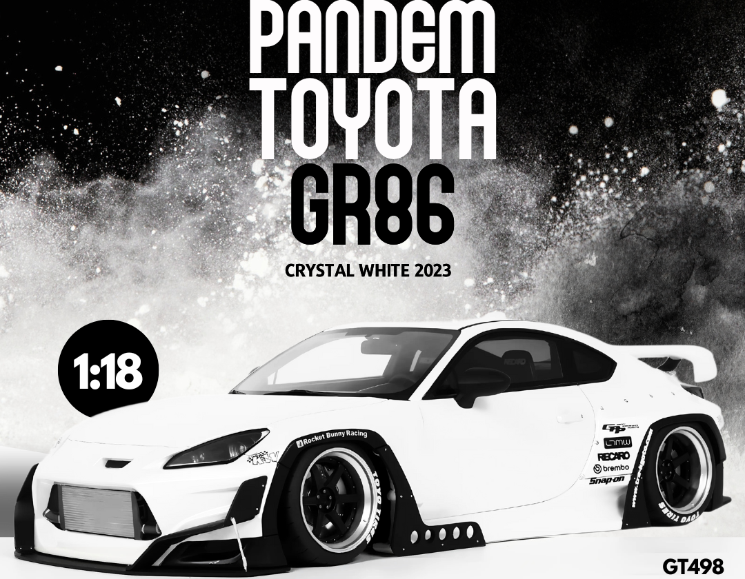 TOYOTA GR86 PANDEM 2023 Blanc - GTSpirit - 1/18